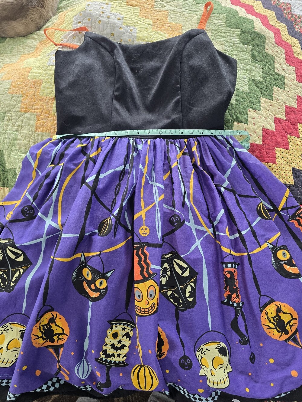 Pinup Coture Jenny Dress in Halloween Lanterns print